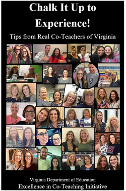 Chalk It Up to Experience! Tips from Real Co-Teachers of Virginia Cover with photos of the teams